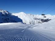 Preparazione delle piste di prima classe