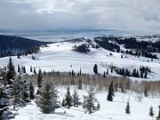 Vista sulle piste da fondo nell’area sciistica Grand Targhee