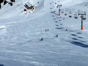 La pista nera dalla Wastlhöhe è ripida, ma larga.