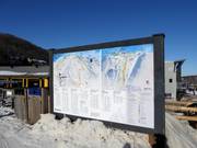 Mappa delle piste alla stazione a valle