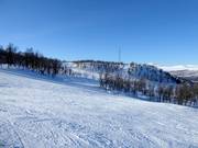 Vista dal versante est sull’area sciistica Ramundberget