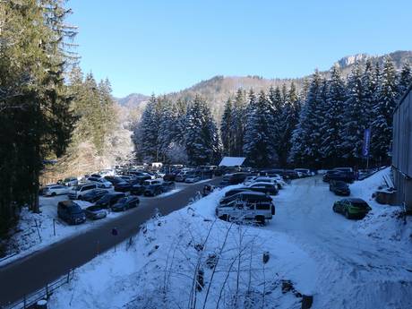 Gmunden: Accesso nei comprensori sciistici e parcheggio – Accesso, parcheggi Kasberg - Grünau im Almtal