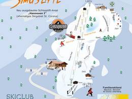 Mappa delle piste Simas Lifte - St. Peter/St. Corona