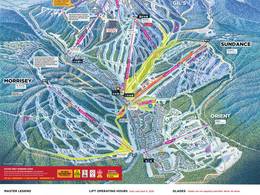 Mappa delle piste Sun Peaks