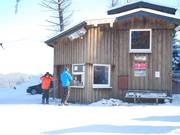 Qui riceverete assistenza – La "Mittelstation" è cassa, punto informazioni, chiosco e centro di controllo tutto in uno.