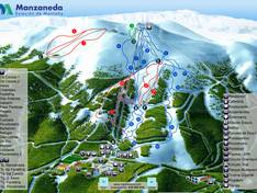 Mappa delle piste Manzaneda