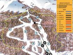 Mappa delle piste Chiomonte Frais