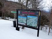 Mappa delle piste nell’area sciistica di Killington