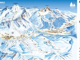 Mappa delle piste Ponte di Legno/Tonale/Ghiacciaio Presena/Temù (Pontedilegno-Tonale)