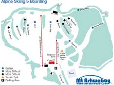 Mappa delle piste Mt. Ashwabay - Salmo
