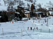 Pista presso uno degli skilift gratuiti per principianti