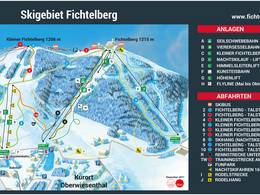 Mappa delle piste Fichtelberg - Oberwiesenthal