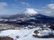 Vista sulle sistemazioni nel villaggio di Hirafu e Yamada