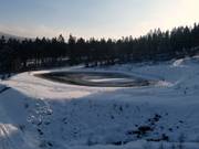 Il bacino di accumulo presso Ochsenkopf Nord