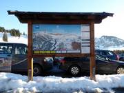 Mappa delle piste Grasgehren presso il parcheggio