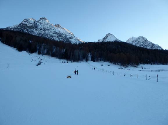 Pista facile e larga a Tarasp
