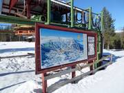 Mappa delle piste presso una delle stazioni a valle