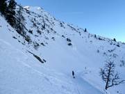 Pendii ripidi verso la Wolfratshauser Hütte