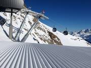 Perfetta preparazione delle piste presso la Weißseejochbahn