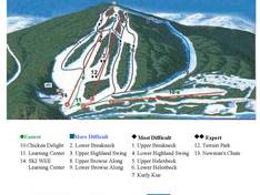 Mappa delle piste Hidden Valley (NJ)