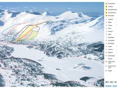 Mappa delle piste Sunnmørsalpane Skiarena Fjellseter