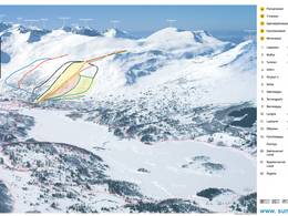 Mappa delle piste Sunnmørsalpane Skiarena Fjellseter