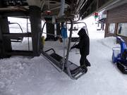 In caso di nevicata, i sedili vengono spazzolati.