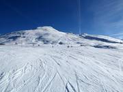 Ampia e facile pista al Jakobshorn