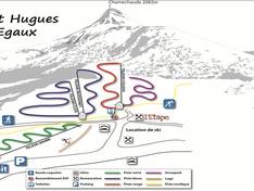 Mappa delle piste Les Égaux
