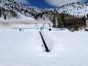 Area scuola sci con tappeto roulant