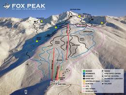 Mappa delle piste Fox Peak