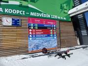 Segnaletica delle piste nell’area sciistica di Spindlermühle