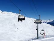 Jonvrai-Clünas - 4pers.| Seggiovia ad alta velocità (ad agganciamento automatico) con cupole di protezione