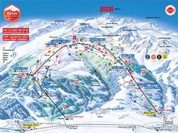 Mappa delle piste Pizol - Bad Ragaz/Wangs
