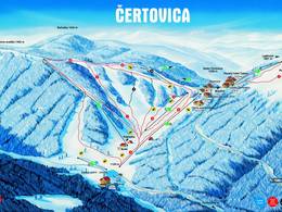 Mappa delle piste Čertovica