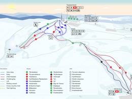 Mappa delle piste Oslo – Tryvann (Skimore)