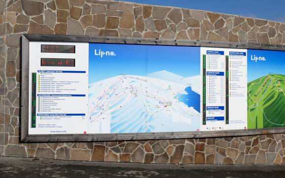 Repubblica Ceca sud-occidentale (Jihozápad): Orientamento nei comprensori sciistici – Orientamento Lipno