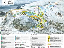 Mappa delle piste Voss Resort