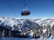 Kettingbahn - 6pers.| Seggiovia ad alta velocità (ad agganc. autom.) con cupola di prot. e riscald. sedile