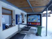 Area casse curata alla stazione a valle