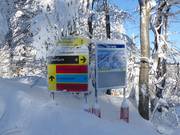 Segnaletica chiara nell’area sciistica