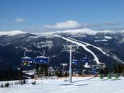 Vista da Pláň fino al Medvědín