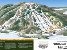 Mappa delle piste Pleasant Mountain