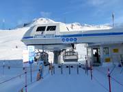 Piccolo San Bernardo-Belvedere - 4pers.| Seggiovia ad alta velocità (ad agganciamento automatico) con cupole di protezione