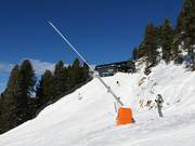 Innevamento della seggiovia Kühtailebahn