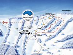 Mappa delle piste Vurmovka