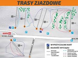 Mappa delle piste Górnik - Rzeczka/Sokolec
