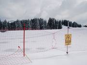 Quasi invisibile e quindi ben protetto: bacino di accumulo sul Mont Lachat