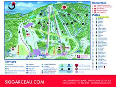 Mappa delle piste Garceau - Saint-Donat