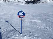 Chiara delimitazione delle piste